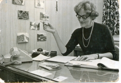 Erma Foutz at work, Miller Studio, 1970s